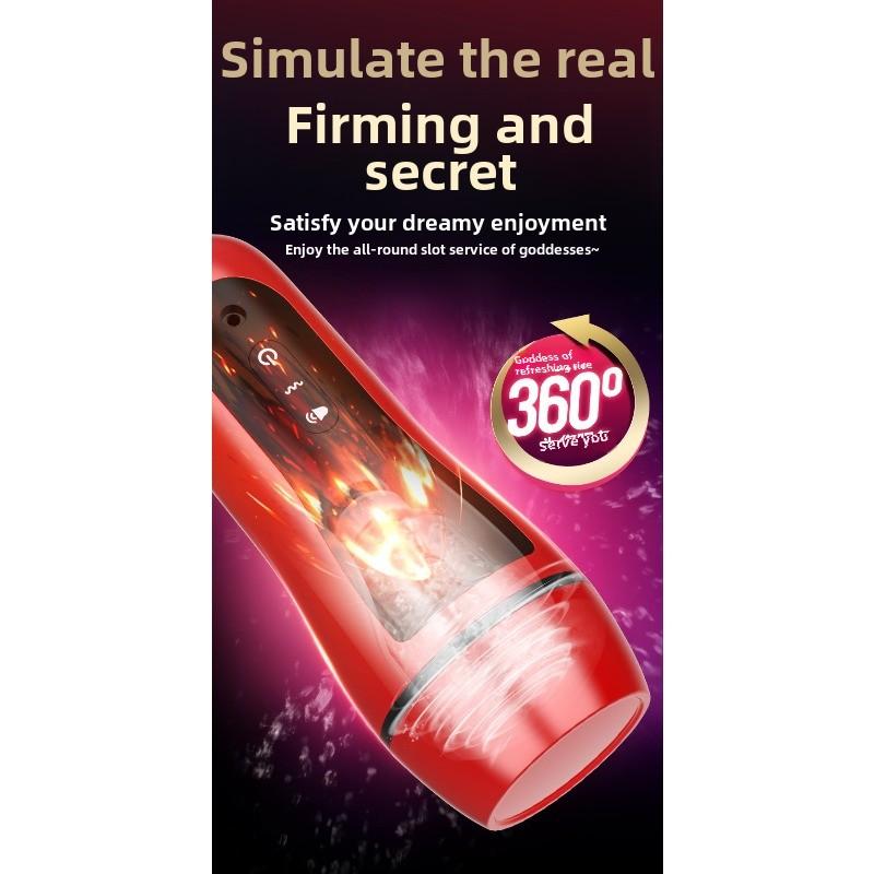 Digital Aeroplane Cup Male Rechargeable Vibration Interactive Pronunciation Cup Electric Masturbator Adult Erotic Sex Products