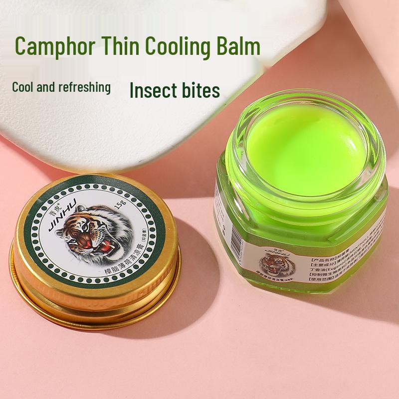 Jinghu Wind Oil Roll-On - 3/6/12ml Tiger Head Cooling Oil Refreshing Formula