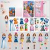 Up Dress Magnetic Toys Magnet Paper Princess Girl Toddler Activities Travel