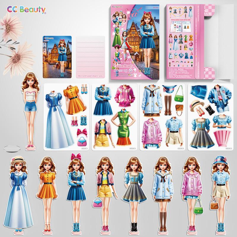 Dress Up Magnetic Toys Magnet Paper Princess Girl Toddler Travel Activities