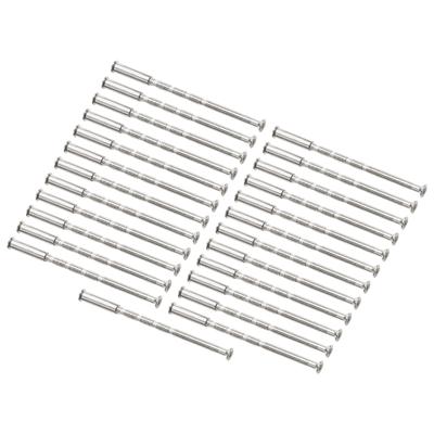 25 Pcs/set Door Handle Fixing Screw Door Handle Bolt Through Fixings For M3 Door Handle Knobs Door Lock Metal Screws Hardware