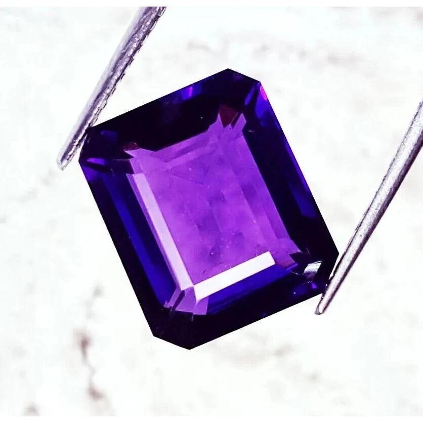 Emerald Cut Natural Violet Amethyst 120-122 Ct Stunning Certified Gemstone