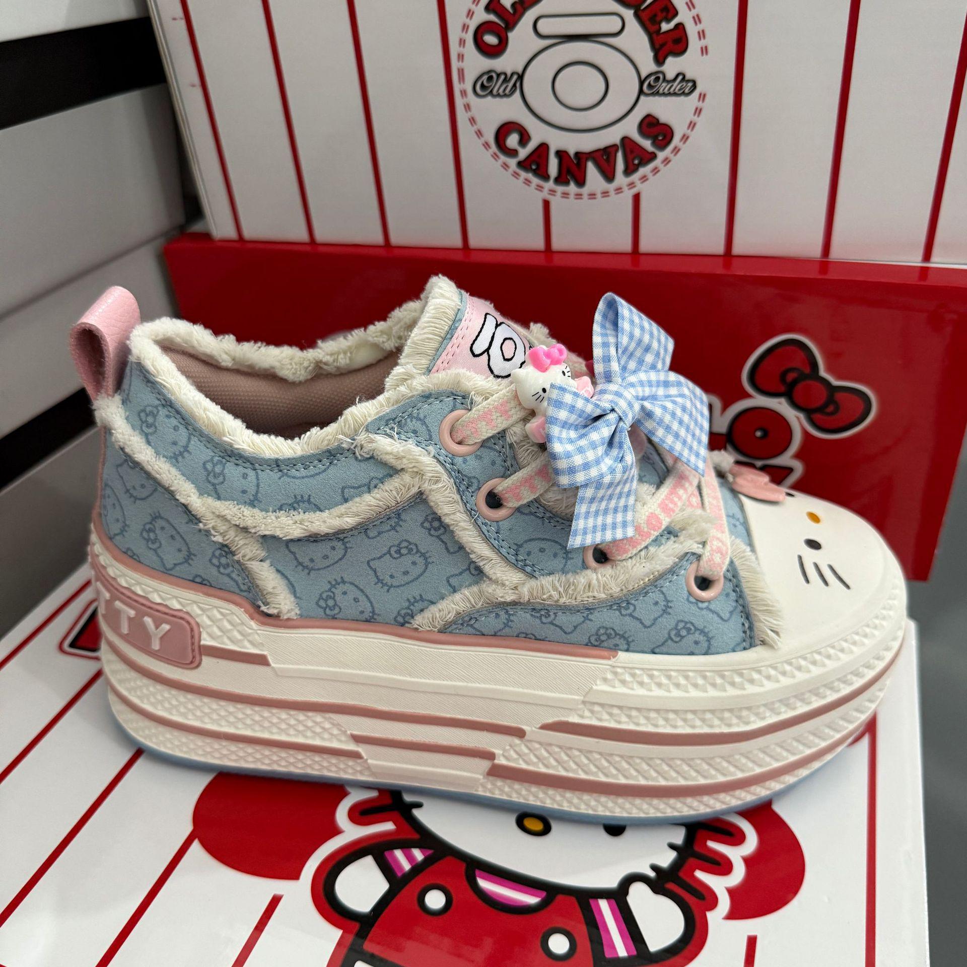 Женские холщовые кеды Sanrio Hello Kitty 36 синий