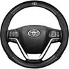 Genuine Leather Carbon Fiber Steering Wheel Cover for Toyota Prado, Camry, Reiz, Highlander, and Crown