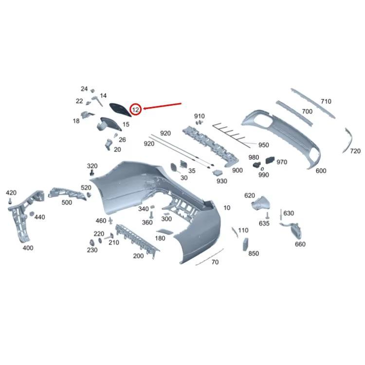 Fuel Filler Cap Compatible with Mercedes-Benz W223 (2023-2025) For Mercedes-Benz W223