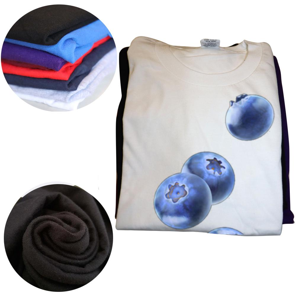 Y2k Kawaii Blueberries Graphic Printed Girly Summer Women Men Gothic Harajuku Tee Vintage T-shirt Emo Cotton Loose Blueberry Top