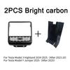 For Tesla Model Y Juniper 2025 Rear Screen Cover Protector Frame Back Air Vent Trim Protective White Car Interior Accessories