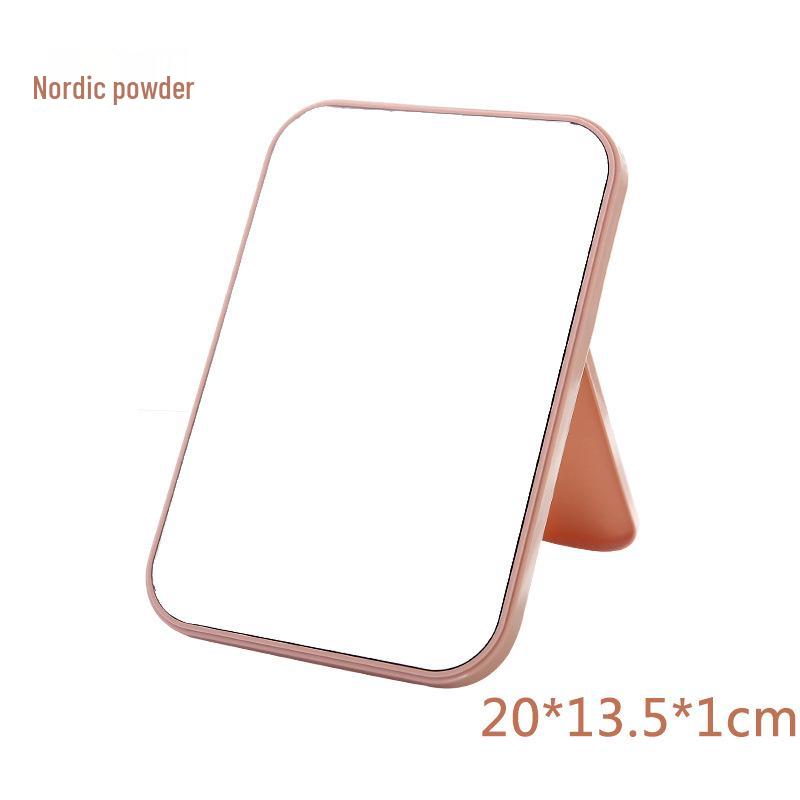 HD Single-Sided Folding Makeup Mirror - Portable Square Vanity Mirror