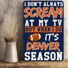 Denver Broncos NFL Metal Tin Sign Vintage Football Wall Art Decor for Man Cave Home Office Decor