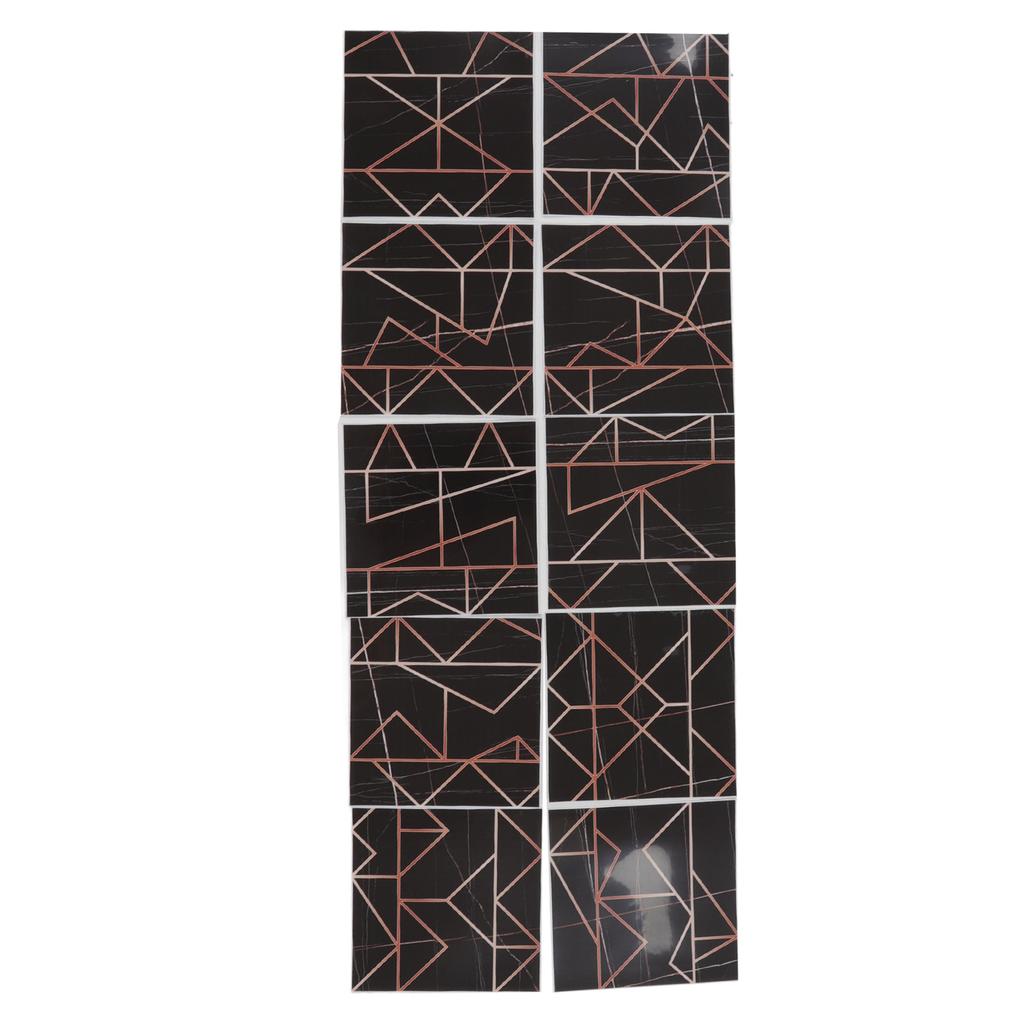 10pcs Tile Sticker 15x15cm 3D Self Adhesive Backing Waterproof Oil Proof Decorative 0.26mm Thicker