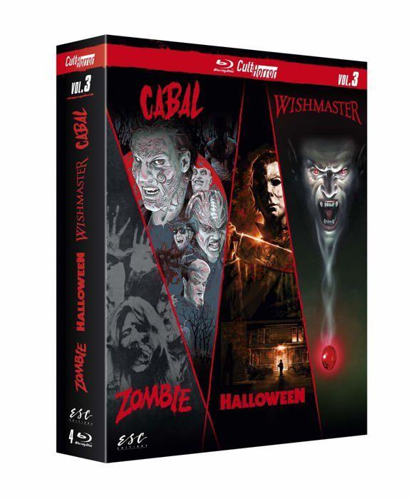 Blu-ray film Esc editions Coffret Cult'horror Volume 3 Blu-ray