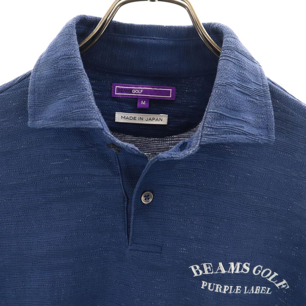 BEAMS GOLF Κατασκευασμένη στην Ιαπωνία κοντομάνικη μπλούζα πόλο M Ναυτικό ανδρική μεταχειρισμένη