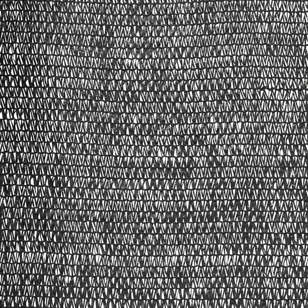 vidaXL Zaunblende Schwarz 1,2x10 m HDPE 150 g/m²