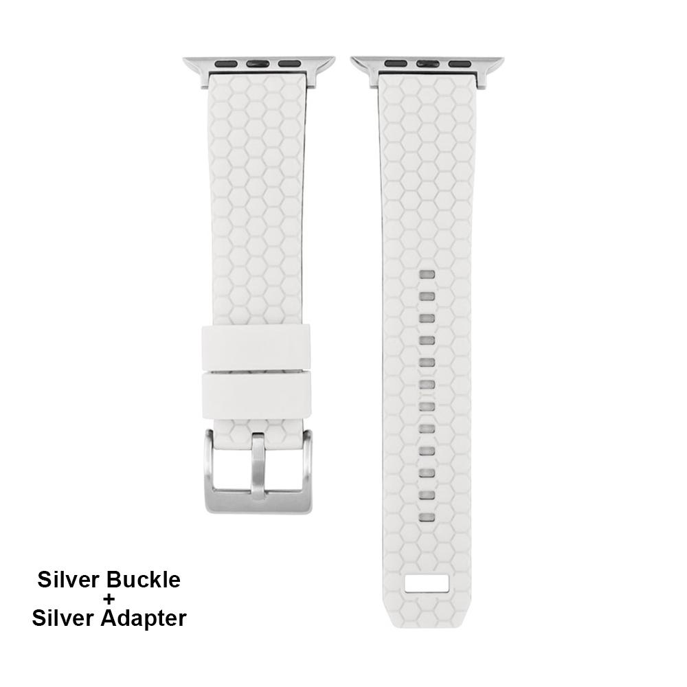 Honeycomb Texture Silicone Strap For Apple Watch Band 45mm 44mm 41mm 40mm 42mm Bracelet For iWatch Series 7 6 SE 5 4 3 Watchband