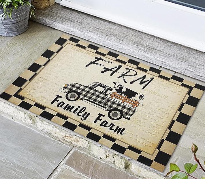 Festival Truck Pattern Doormat Area Carpet Kitchen Living Room Bedroom Laundry Room Carpet Room Bathroom Decorative Floor Mat