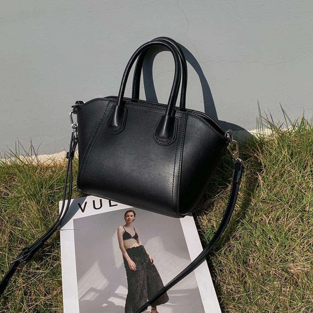 Niche Handbag Wing Bag Temperament Cowhide Large Capacity Commuting Shoulder Dumpling Bag Messenger Bag Women