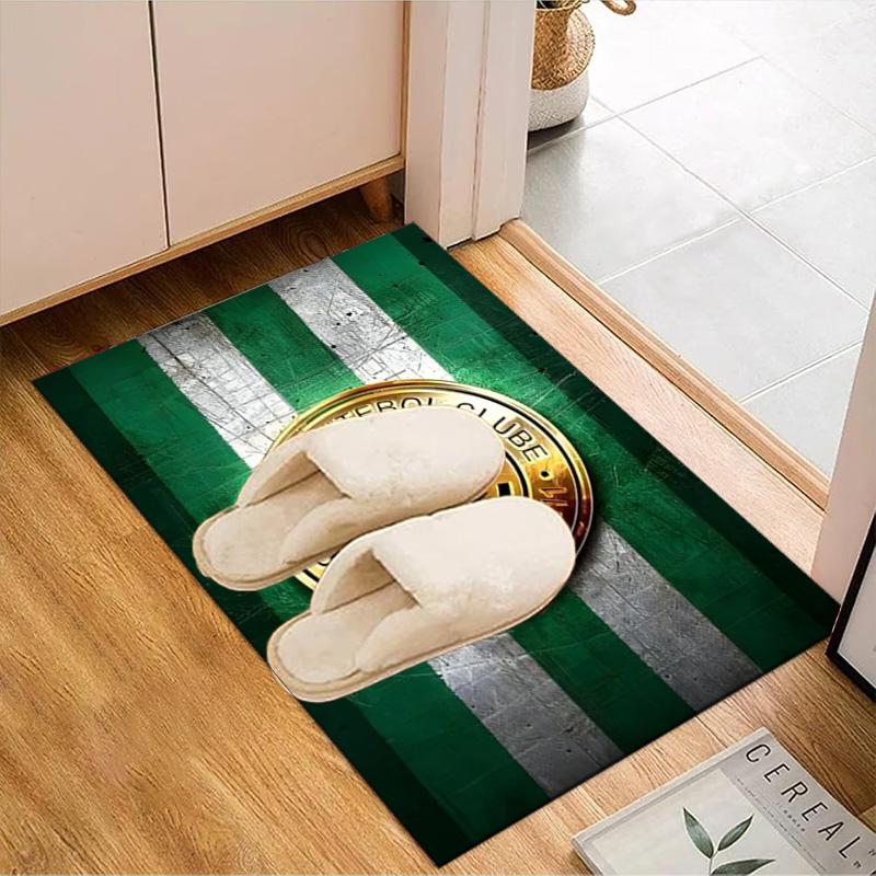 Football Club Emblem Printed Office Carpet Chair Cushion Entryway Rug, Rugs for Living Room, Bedroom Christmas gifts