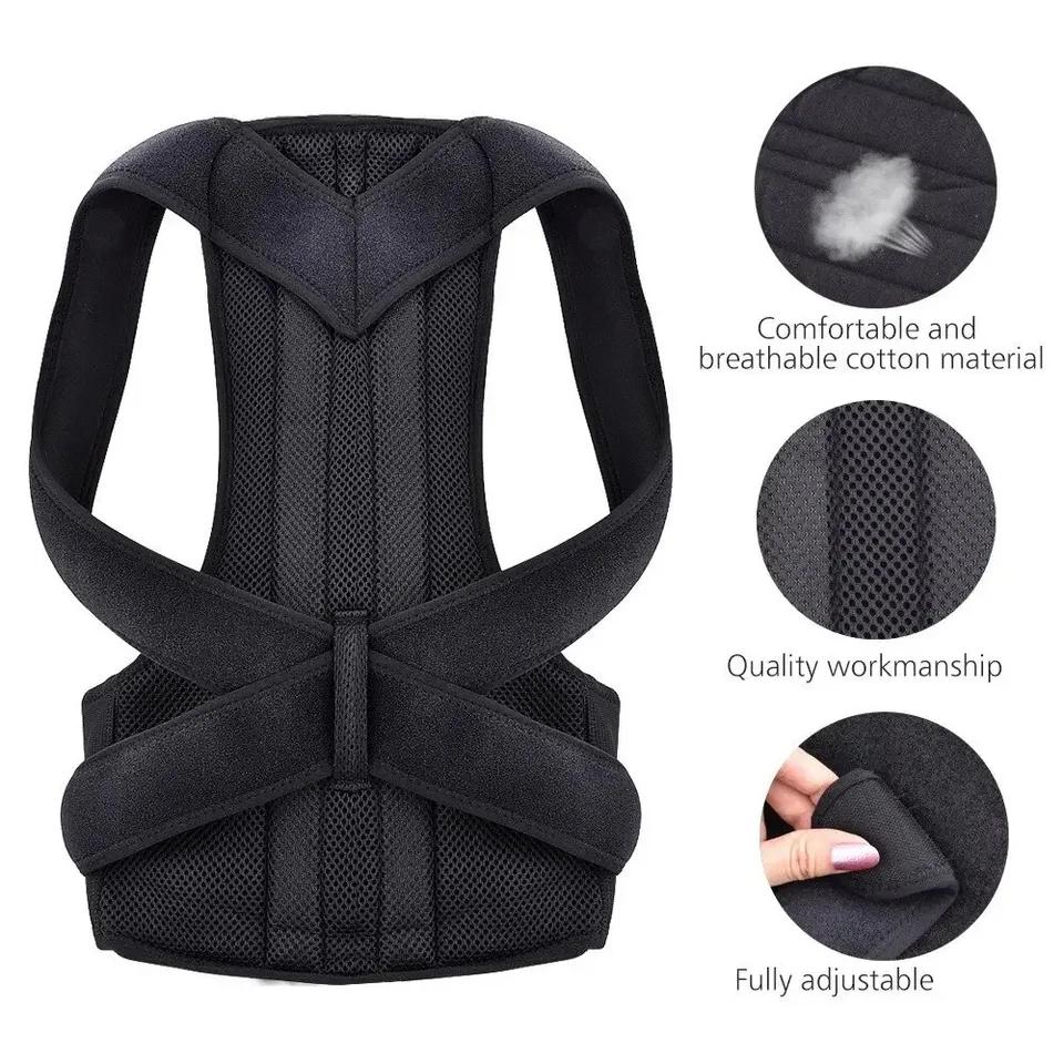 Adjustable Back Brace For Women Men Posture Corrector Lumbar Support Pain Relief Upper Lower Back Shoulder