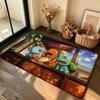 Cute Anime P-Pokemons Carpet Bathroom Anti-slip Mat Door Mat Home Decoration Mat Entrance Door Mat Scratch-resistant Door Mat
