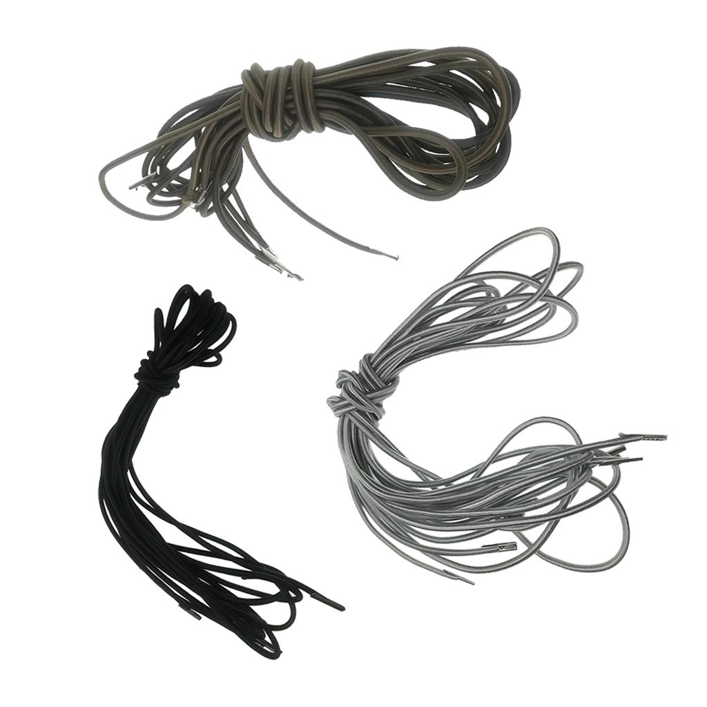 Patio Folding Recliners Replacement Black Fabric Cloth & Gray Cord Laces