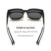 Polarized Myopia Clip-on Sunglasses for Men & Women - Stylish Oversized Frame for Driving