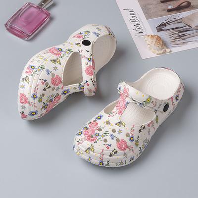 Slides Mules Woman Slippers On Beach Sandals Cloud Green with Heel Summer Soft Shoes for Women 2024 39 Promotion Unique Eva Shoe