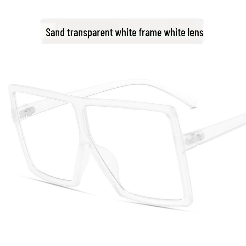 Stylowe Damskie Okulary Przeciwsłoneczne w Kwadratowej Oprawce z Metalowymi Zawiasami - Modny Europejski i Amerykański Design