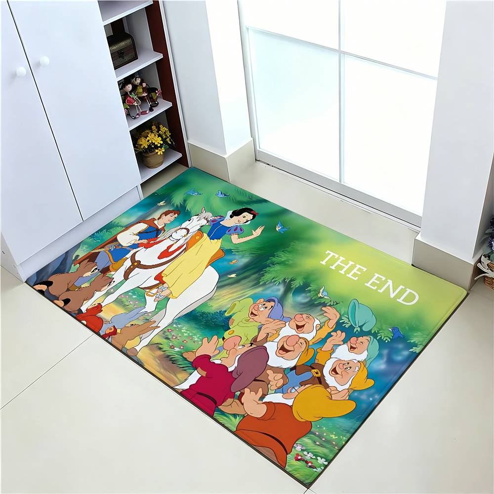 Cute S-snow W-White Carpet Bathroom Anti-slip Mat Door Mat Home Decoration Mat Entrance Door Mat Scratch-resistant Door Mat