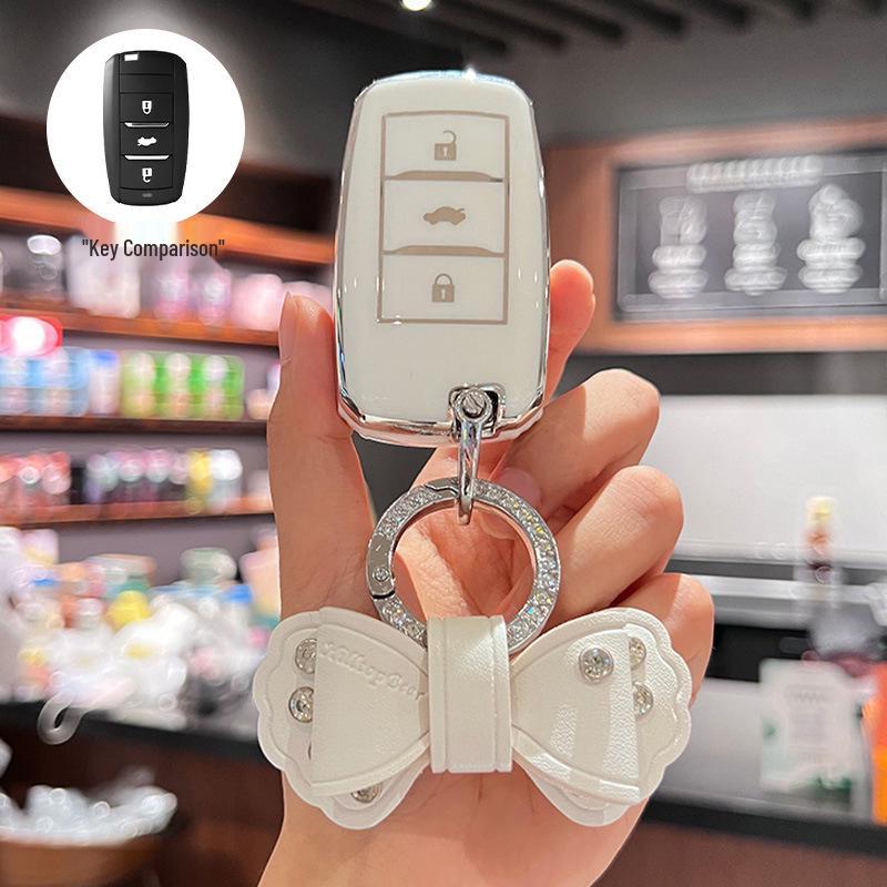 Changan Car Key Case: Compatible with Nuo, Mi Yu, Lumin, Benben, Eado, CS55, Yi Dong DT - 35 Shell Bag for Women.