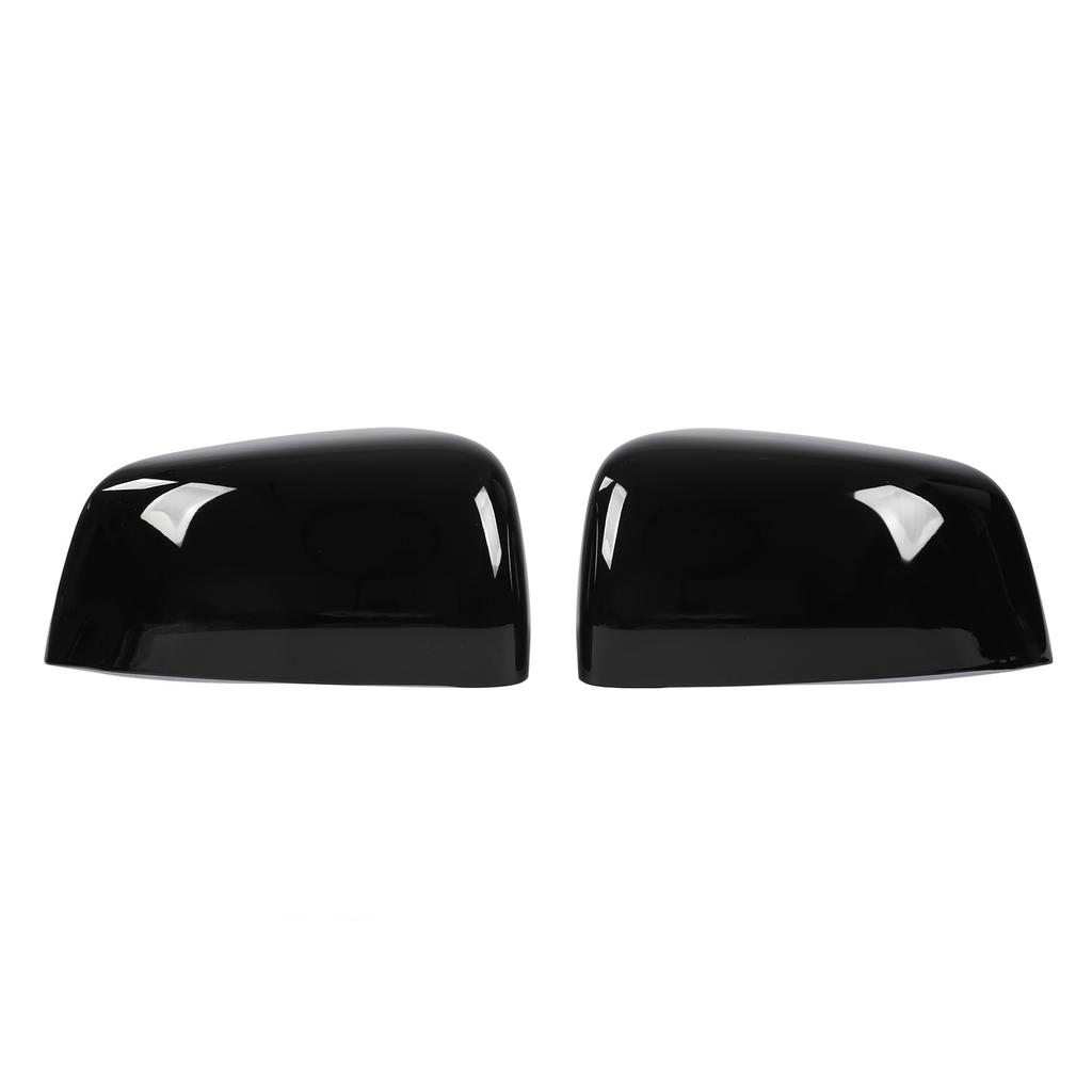 Door Rear View Mirror Cover Sticker Glossy Black Wing Mirror Housing Protector Replacement for Jeep