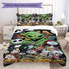 Christmas Jack Skull Prints bedding, duvet cover and pillowcases, birthday gift (1 duvet cover + 2 pillowcases, pillow insert not included)JM006
