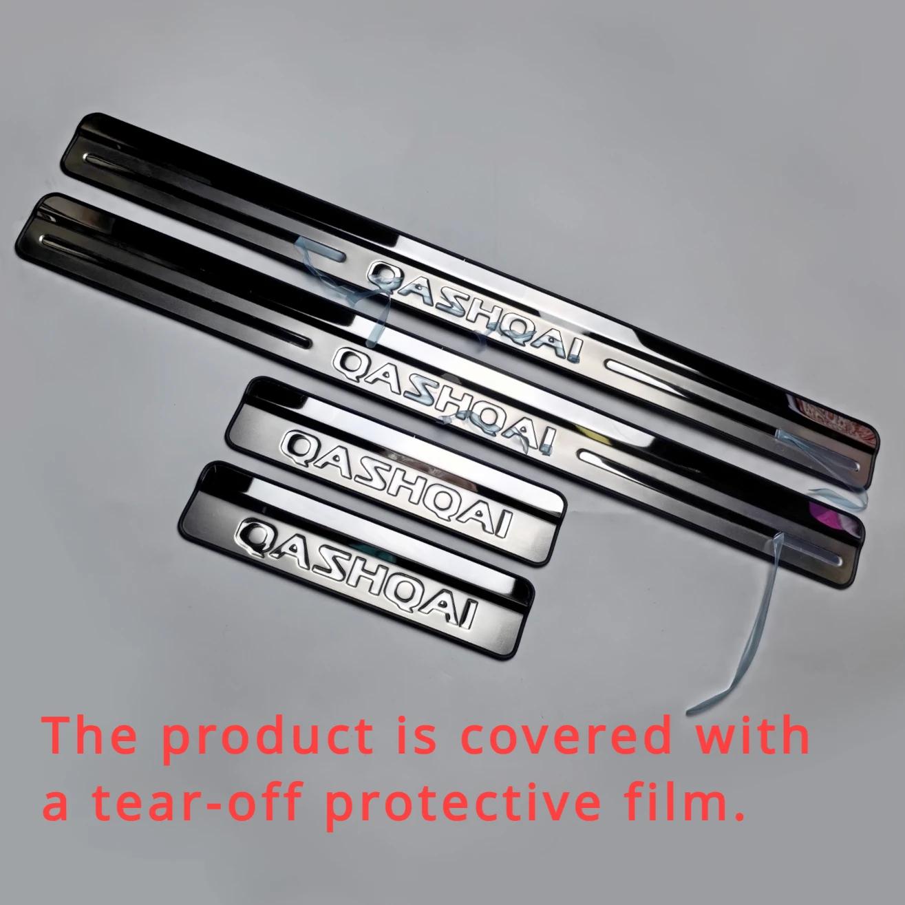 

Для Nissan Qashqai J10 J11 2007-2013 2014- Накладка на порог двери из нержавеющей стали Накладка на педаль автомобиля 2007-2013 J10