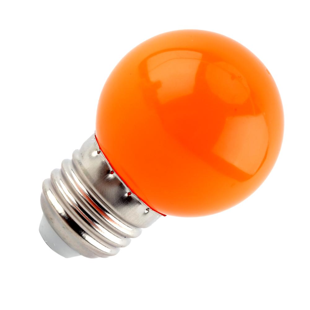 2W E27 Multicolor Round LED   Light Bulb Globe Lamp Home Bar Shop Lighting White