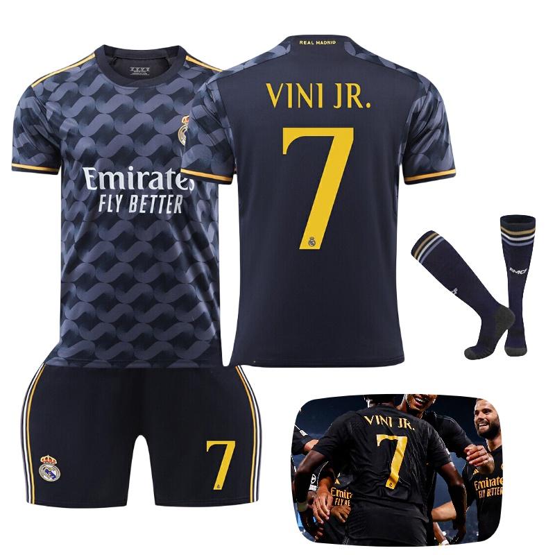 Season Real 2324 Madrid Number 7 Vini Jr Kid Adult Soccer Jersey Apparel Sports