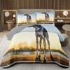 Copriletto Divertente per Cani Singolo Matrimoniale Kawaii Coperta Animale Cartone Animato Cani da Compagnia Set Biancheria da Letto Per Bambini e Bambine Copriletti Trapuntati Reversibili