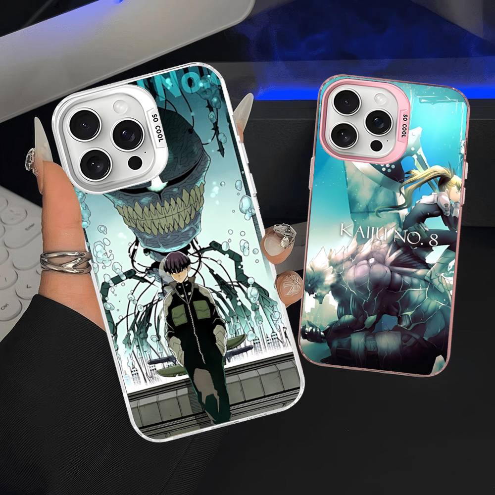 Japan Classic Comics K-Kaiju No8 Anime Colorful Phone Case For IPhone 17 16 15 14 13 12 11 Pro Max Plus Matte Cover