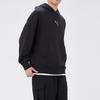 Puma Men's Solid Color Sports Casual Pullover Hoodie Black