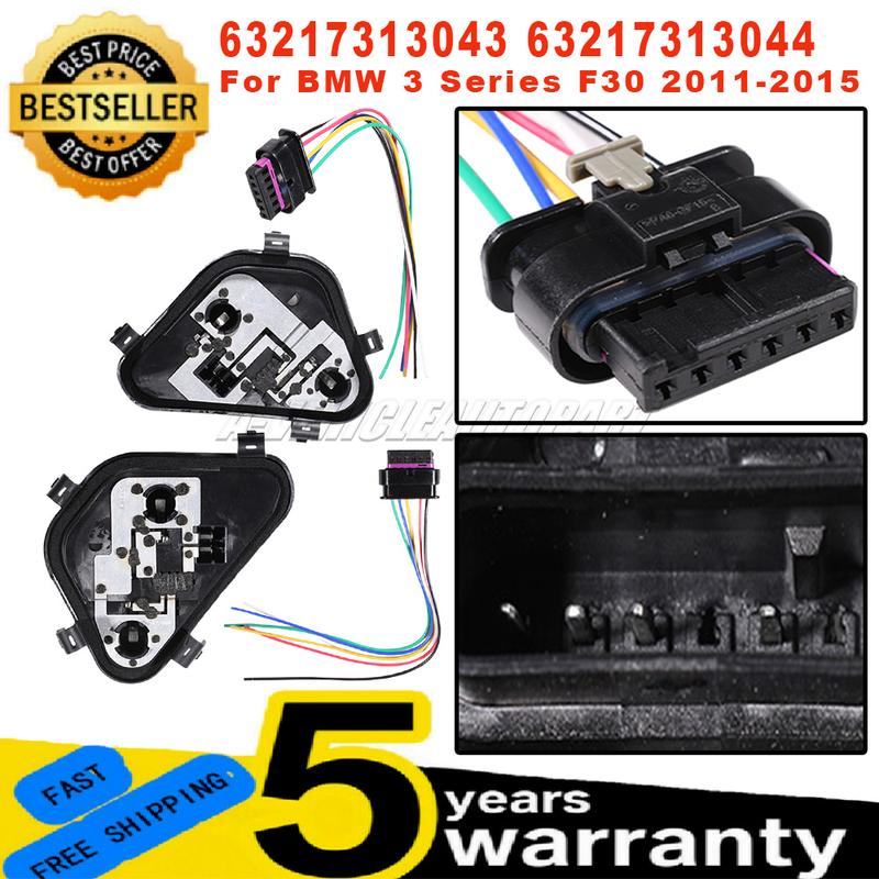 New 63217313043 63217313044 Rear Light Bulb Holder Socket with Circuit Board connector Plug For BMW 3 Series F30 car accessories