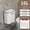 Cubo de basura de plástico abatible para pared para almacenamiento de cocina, baño e inodoro