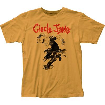 Circle Jerks Skank Man Rock N Roll Music Band Yellow Unisex T-shirt