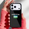 Usbekistan Flagge Handyhülle für iPhone 17 Air 16e 15 14 13 Pro Max Rückabdeckung für 12 11 Pro Hülle