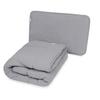 Baby Quilt 100x135 + Pillow 40x60 Muslin Gray