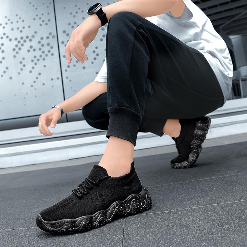 Men Casual Sport Shoes Breathable Lightweight Sneakers Outdoor Mesh Black Running Shoes Athletic Jogging Tenis Walking Women
