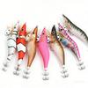 10Color Wrapped Luminous Wooden Shrimp Lure Bait2.5No.3.0No.3.5Special Bionic Bait for Sea Fishing Bass and Red Snapper All-in-O