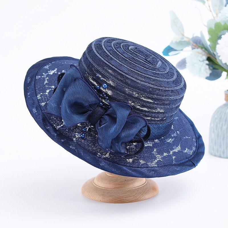 Hatt Dam Sommar Solhatt Retro Spets Blomkruka Hatt Nät Solskyddshatt Fiskarkeps