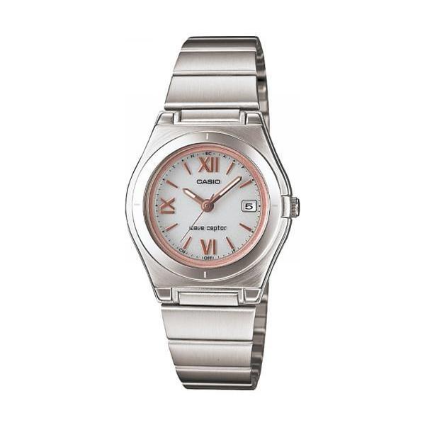 Casio LWQ-10DJ-7A2JF Серебряные наручные часы Waveceptor Радио-солнечные