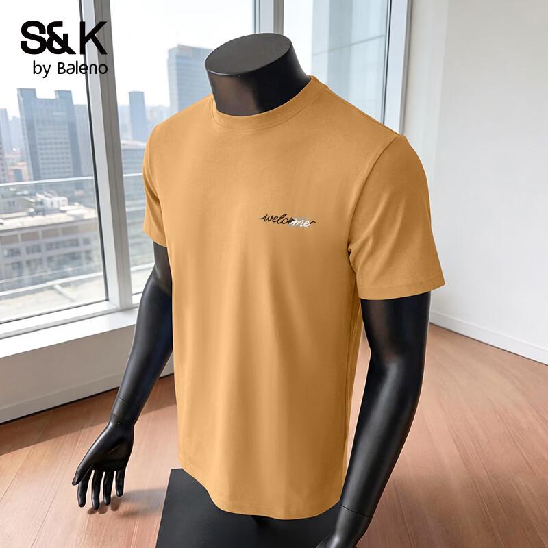 Baleno Men s S&K Series Pure Cotton Round Neck T-Shirt L