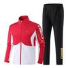 Custom Spring/Autumn Chinese Team Sports Suit for Men & Women, Stand-Up Collar, Casual Training Attire.