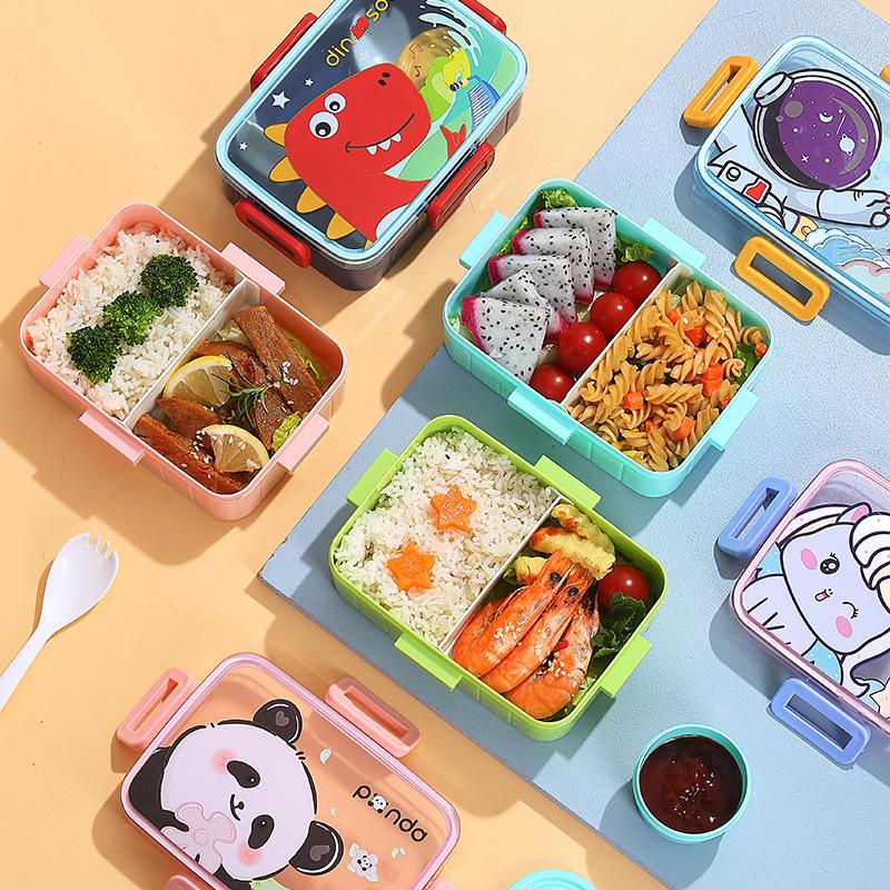 Cute Lunch Box for Kids Girls Boys With Compartments Bento Lunchbox School Child Leakproof Children's Food Snack Boxes New 2026