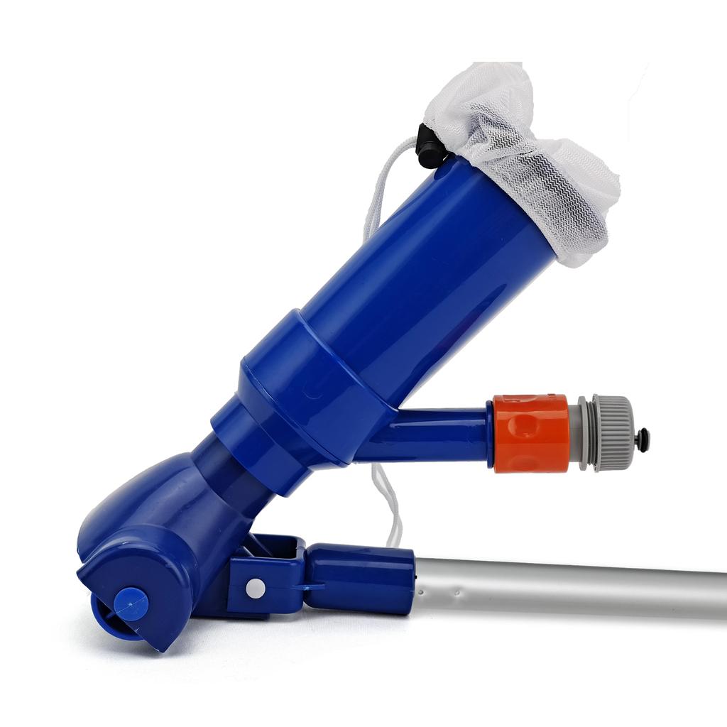 Swimming Pool Cleaning Kit Vacuum Cleaner Suction Head with Brushes Extendable Rod Mesh Bag